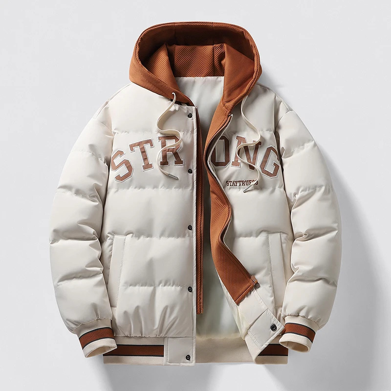 Hooded Winter Jacket Warm Wool Liner Man Jackets Coats Outwear Snow Windbreaker Male Parka Overcoats Fur Collar Men 241010