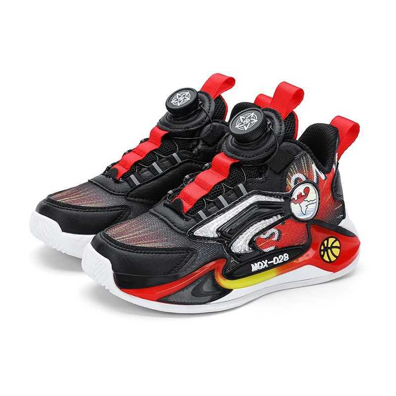 Athletic Outdoor Boys Baskeall Shoes Little Kid Big Kid Non-Slip Sport Athletic Sneakers Boys Comfortable Durable School Training Shoes H241019