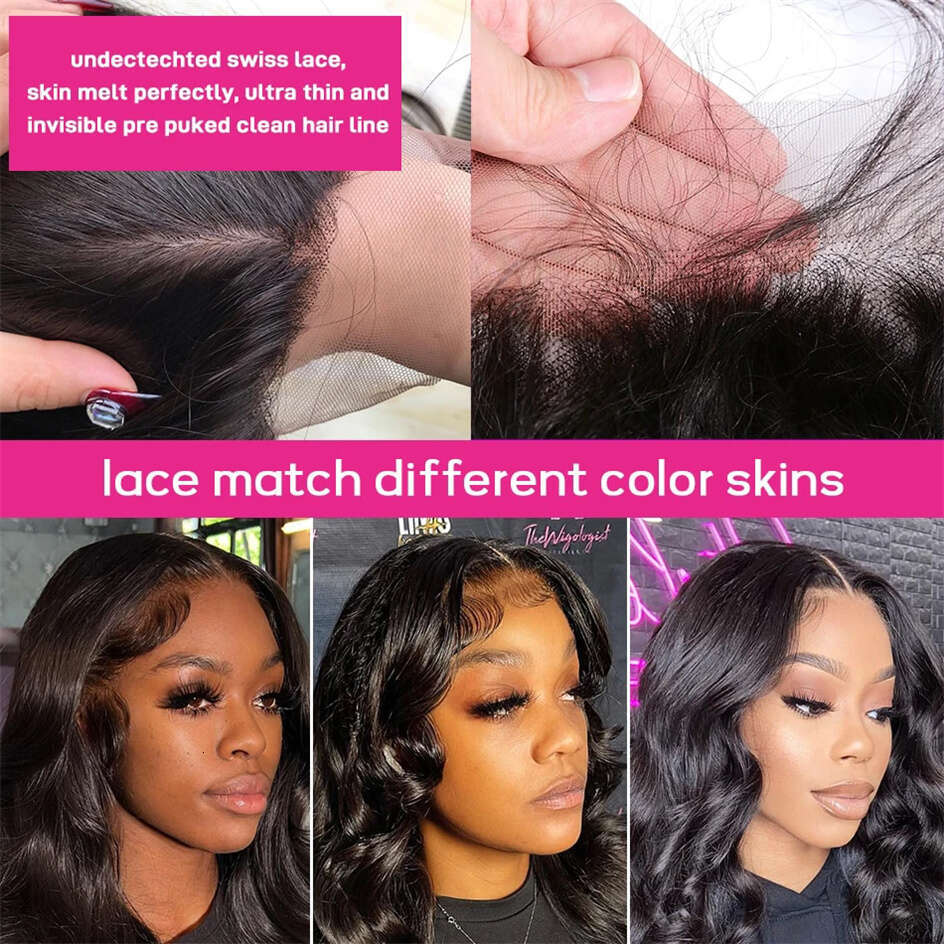 HD Transparent Inches x Body Wave Lace Front Wig Brazilian Remy Human Hair Frontal Wigs For Women al s