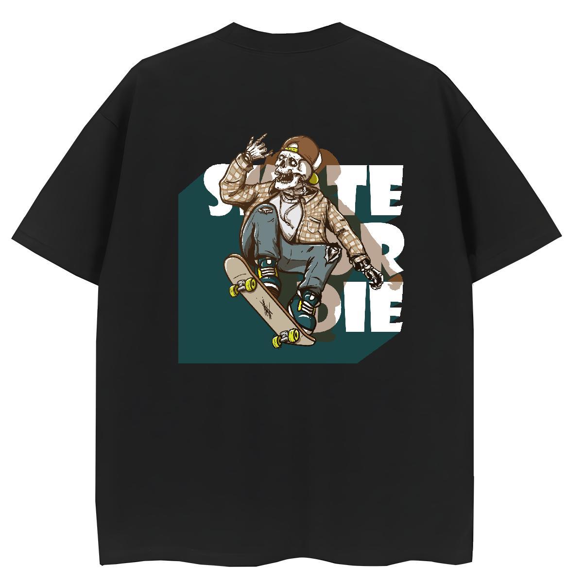 New T shirt 100% Cotton 230g Crew Neck Street Wear skateboarding Lady T shirt Wholesale Anime Print Clothes