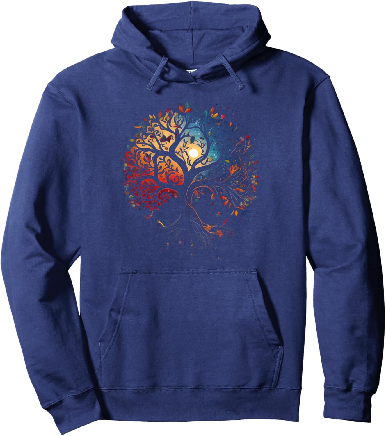 Hoodie for Mens Womens Seasons Change Tree Of Life Nature Art Design Pullover Hoodie Graphic Hoodies sweatshirt Pullover Long Sleeve keep warm