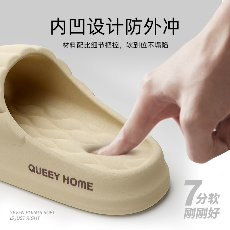 Womens 2024 New Indoor Home EVA Couple Bathroom Anti slip Summer Slippers for Mens Outwear 220111