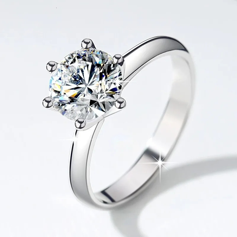 JitDoo GRA Certified 1-5CT Ring VVS1 Laboratory Diamond Card Ring Female Engagement Promise Wedding Band Jewelry 241007