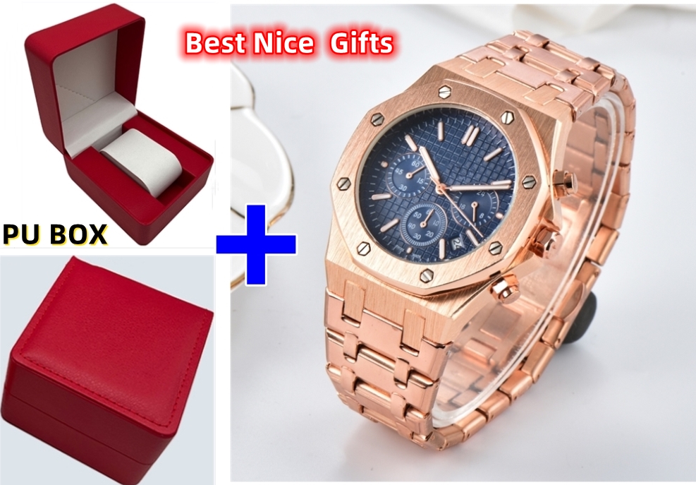 All Dials Working factory mens famous stopwatch watches full functional auto date calendar time clock diving Business Diamonds Ring Watch With PU Box Gifts