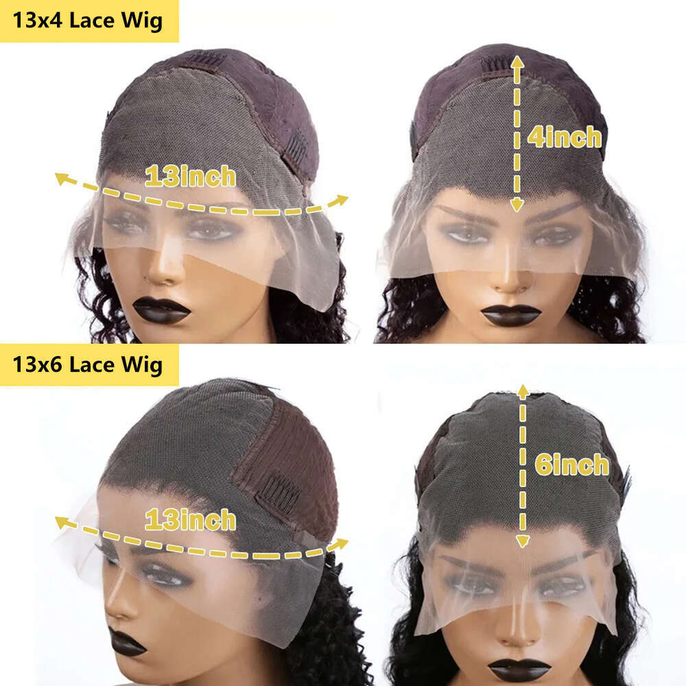 30 40 Inch Highlight Ombre 13x6 HD Frontal Water Curly Human Hair Wigs 250 Density 13x4 Deep Wave Color Lace Front Wig