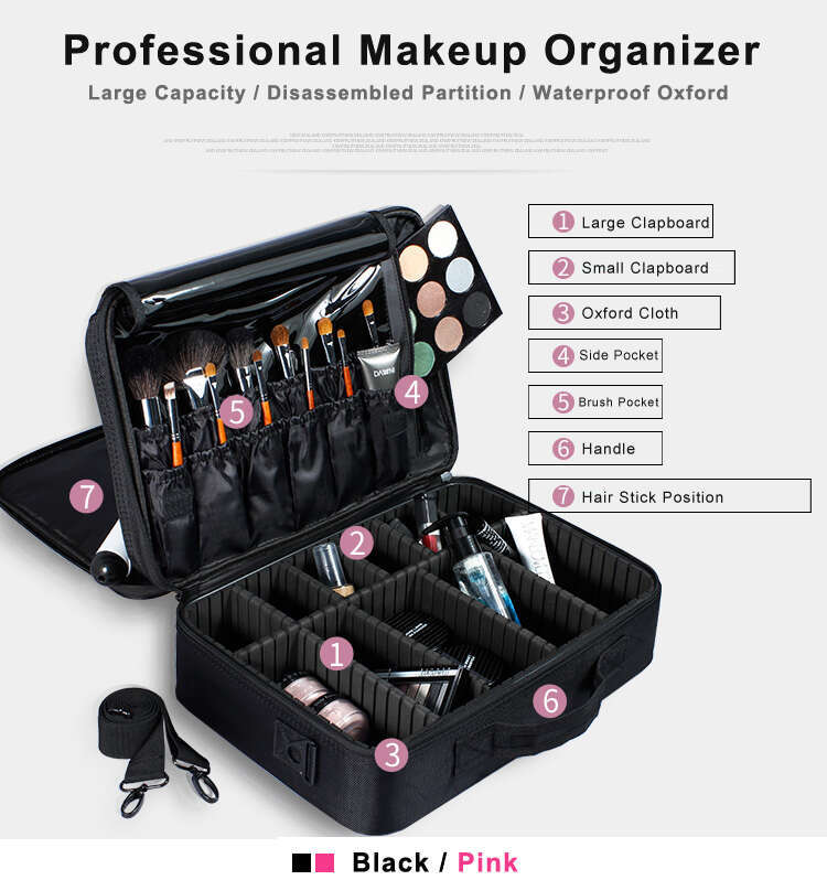 High Quality Make Up Professional Makeup Organizer Bolso Mujer Cosmetic Case Large Capacity Storage Bag