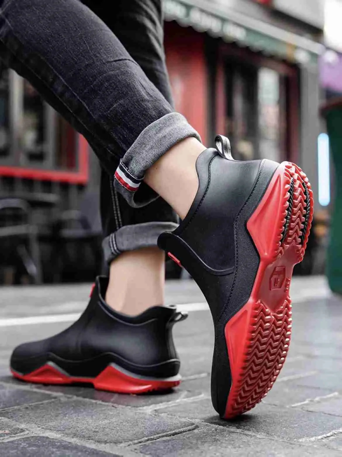 Outdoor Rain BOOTS Men Women Designer Boot Summer Ankle Waterproof Working Fishing Shoes Anti-Slip Wear-Resistant Winter Plush Warm Boots Xw6.5