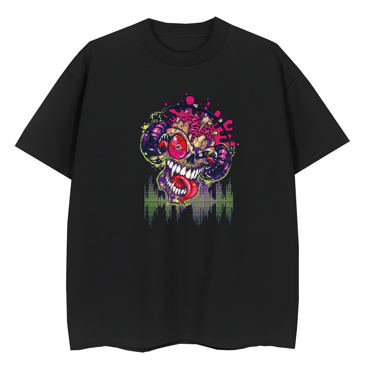 Designer Women T Shirts 230g Pure Cotton Breathable Short Sleeve Sports Street Wear skull Womens Tshirts Unisex DIY Logo Top Tees