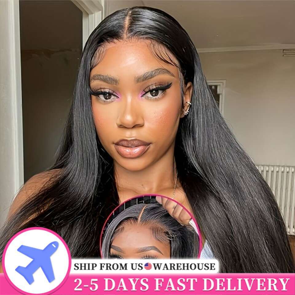 Cut x Pre Glueless Wig Human Hair Ready To Wear And Go Preplucked Brazilian Bone Straight Real Wigs For Women plucked s