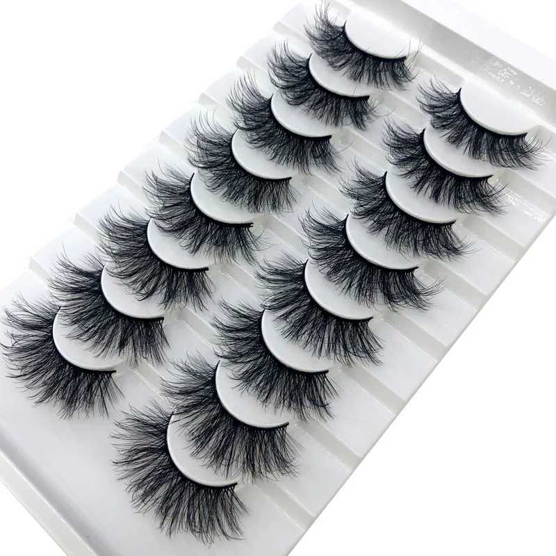 HBZGTLAD 8 pairs 15-22mm natural 3D false eyelashes fake lashes makeup kit Mink Lashes extension mink eyelashes maquiagemXJ241019