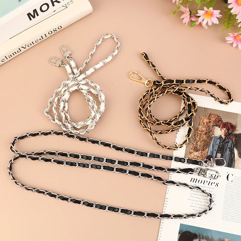 120cm Purse Chain Strap Leather Shoulder Bag Straps Crossbody Handbag Chains Replacement Diy Women Girl Part Accessory 241017