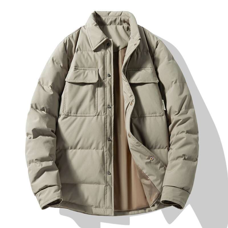 High Quality Casual Men's Duck Jackets 2024 Autumn Winter Solid Color Warm Puffer Coat Outwear Loose Windproof Down Clothes