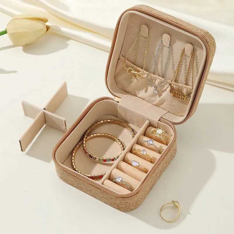 Jewelry organizer showcases travel jewelry boxes portable jewelry boxes travel earrings rings storage boxes W241019