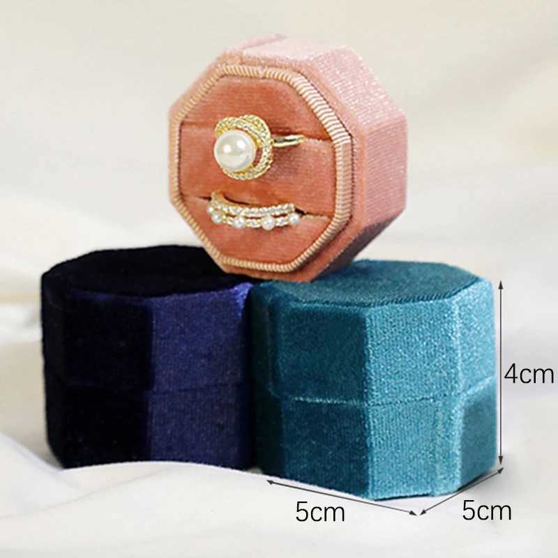 Korean Velvet Jewel Box Diamond Ring Earring Box Jewelry Storage Container Multi color Recommended Ring Box Wholesale W241019