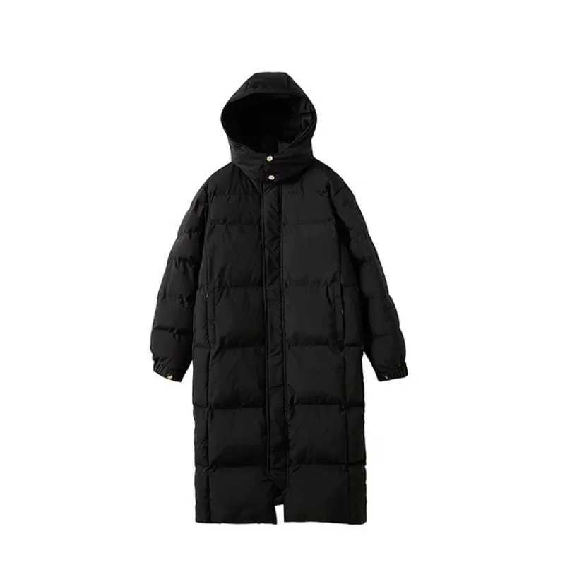 Fashion Down Cotton Jacket for Womens Winter Clothing Knee Length Cotton Jacket Extra Long To Ankle Student Cotton JacketX241019