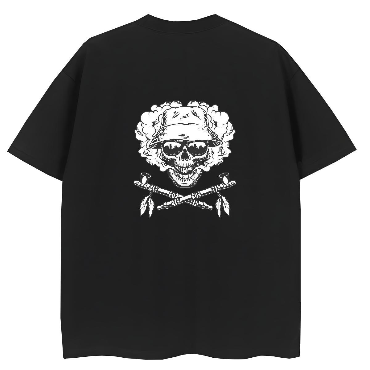 New Womens T Shirts 100% Cotton 230g Breathable Short Sleeve Home Outdoor skull Woman Tshirt Comfortable Graphic Clothings