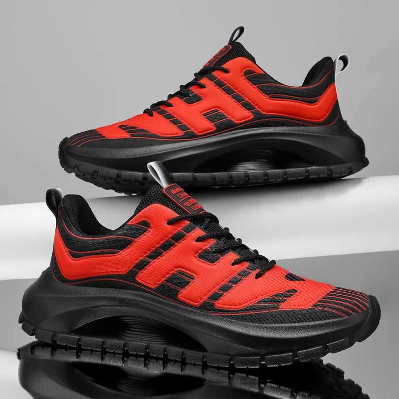 Athletic Outdoor Outdoor TN comfortable anti slip plus size running shoes mesh colored block EVA soft sole high top sports shoes H241019