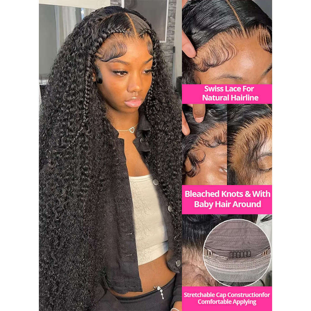 250% High Density 40Inch Curly Hd Lace 13x6 Deep Frontal Brazilian 13x4 Water Wave Wig 100% Human Hair