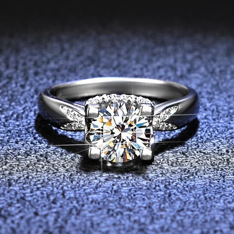 PT950 Platinum Ring GRA Certified 1CT Ring Female Engagement Promise Wedding Band Exquisite Jewelry 241007