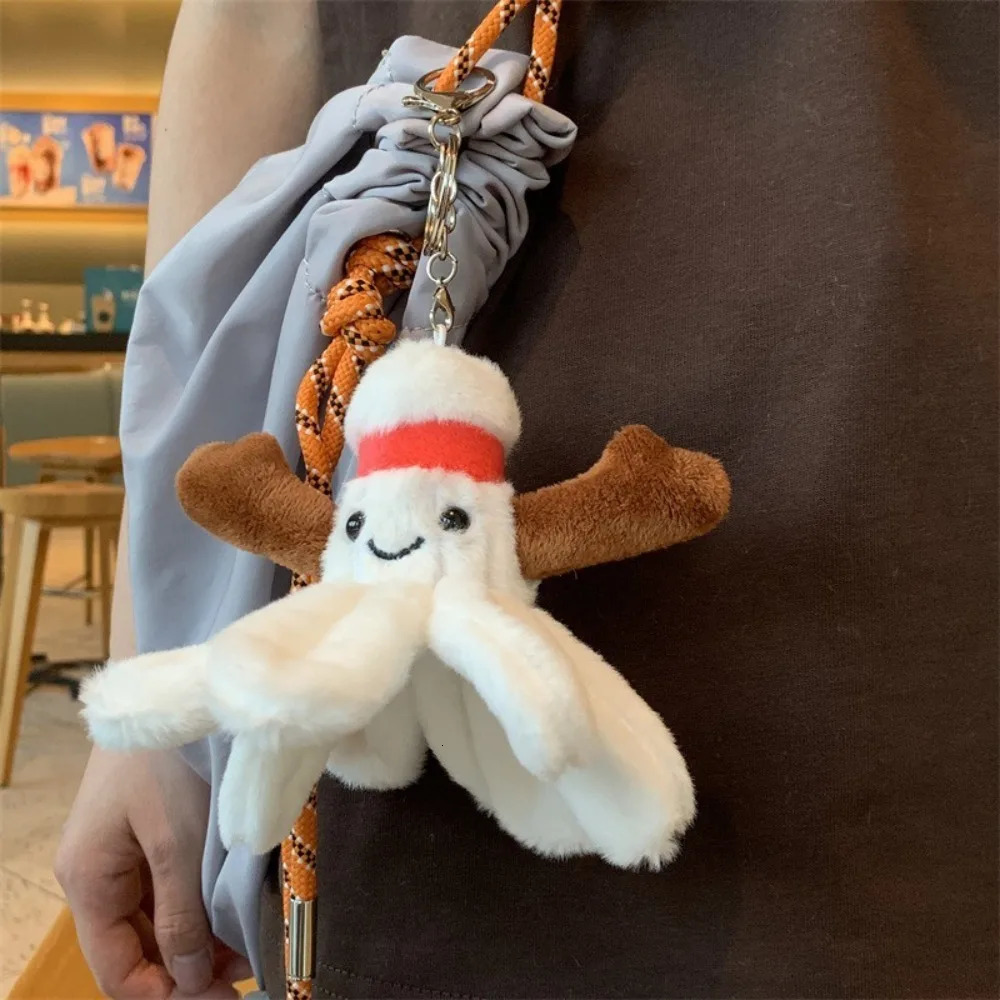 Interesting Ball Game Series Keychain Football Volleyball Stuffed Toy Plush Doll Basketball Cute Car Keyring Birthday Gift 241009