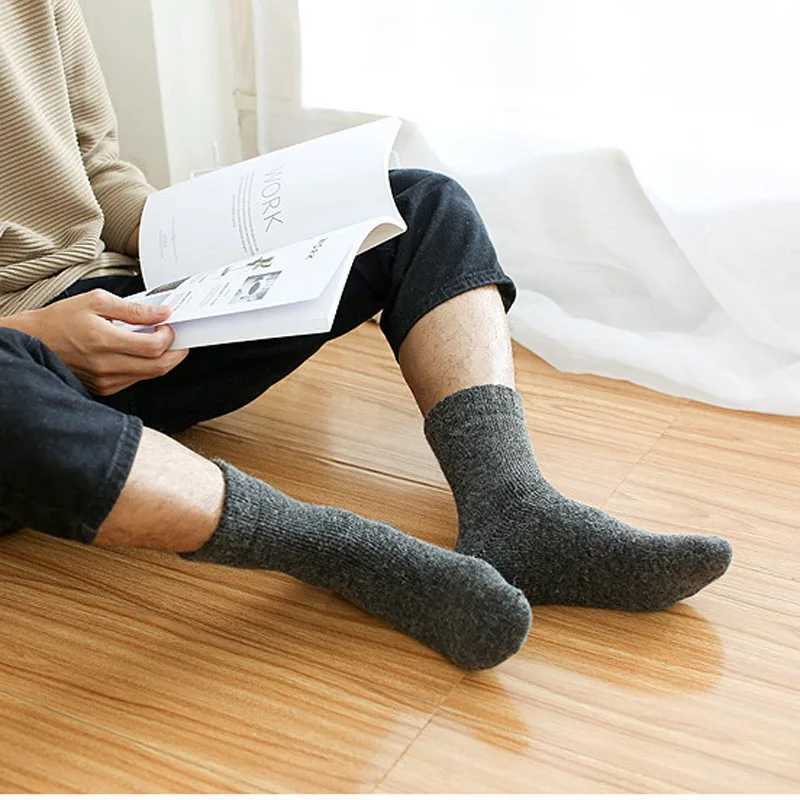 New Super Thick Men Socks High Quality Merino Wool Socks 3pairs/lot Mens socks Classic Business Brand Winter Socks Men Big SizeXJ241019