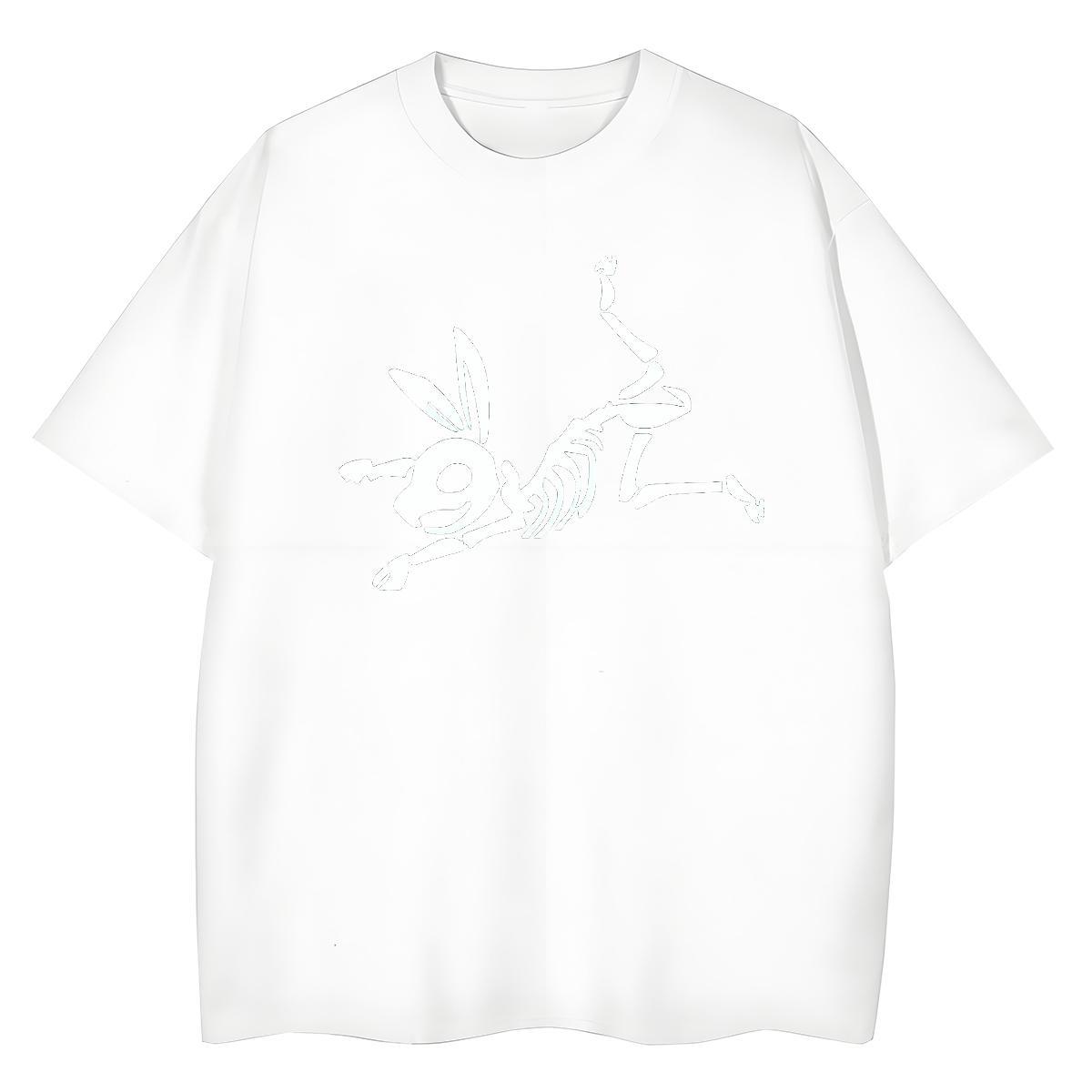 Classic T Shirt For Woman 230g Cotton O-Neck Short Sleeve Sports Street Wear skull Lady T shirt Nice Oversized L-4XL Tops