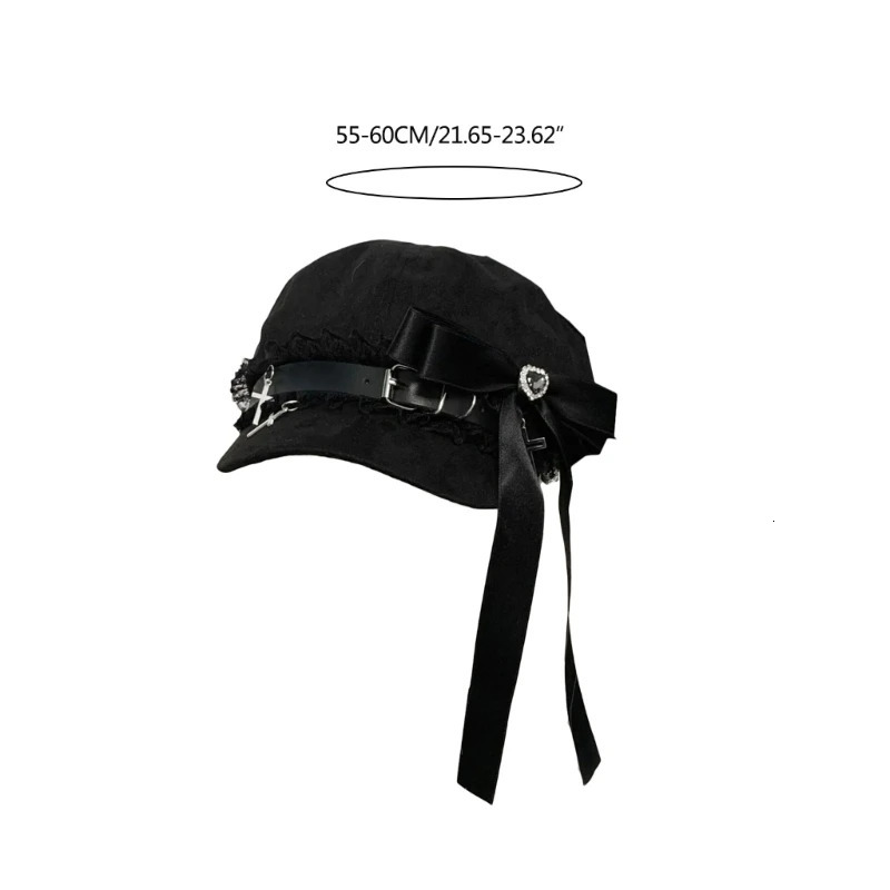 Bow tie decal hat lightweight baseball cap 241018