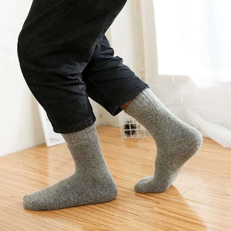 New Super Thick Men Socks High Quality Merino Wool Socks 3pairs/lot Mens socks Classic Business Brand Winter Socks Men Big SizeXJ241019