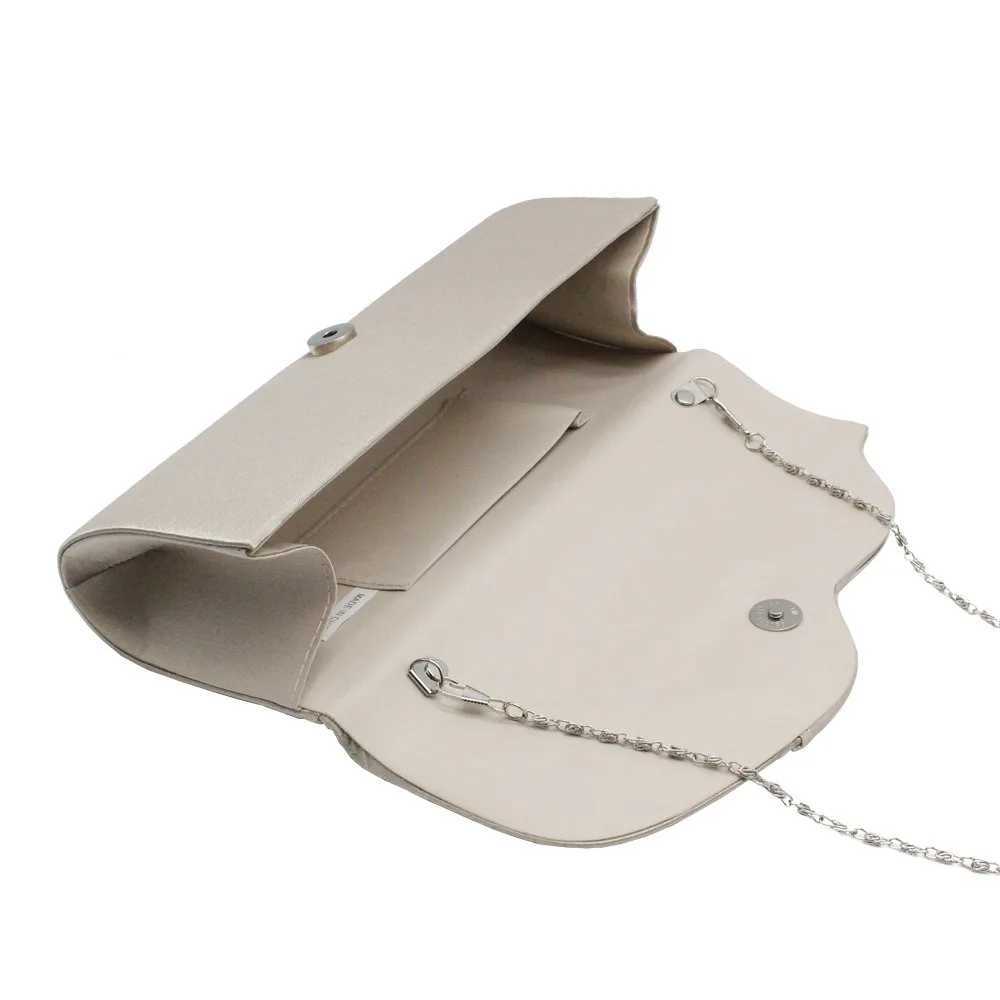 Fashionable and shiny evening clutch bag suitable for womens weddings parties and banquets womens crystal day long wallet chain diamond luxury shoulde
