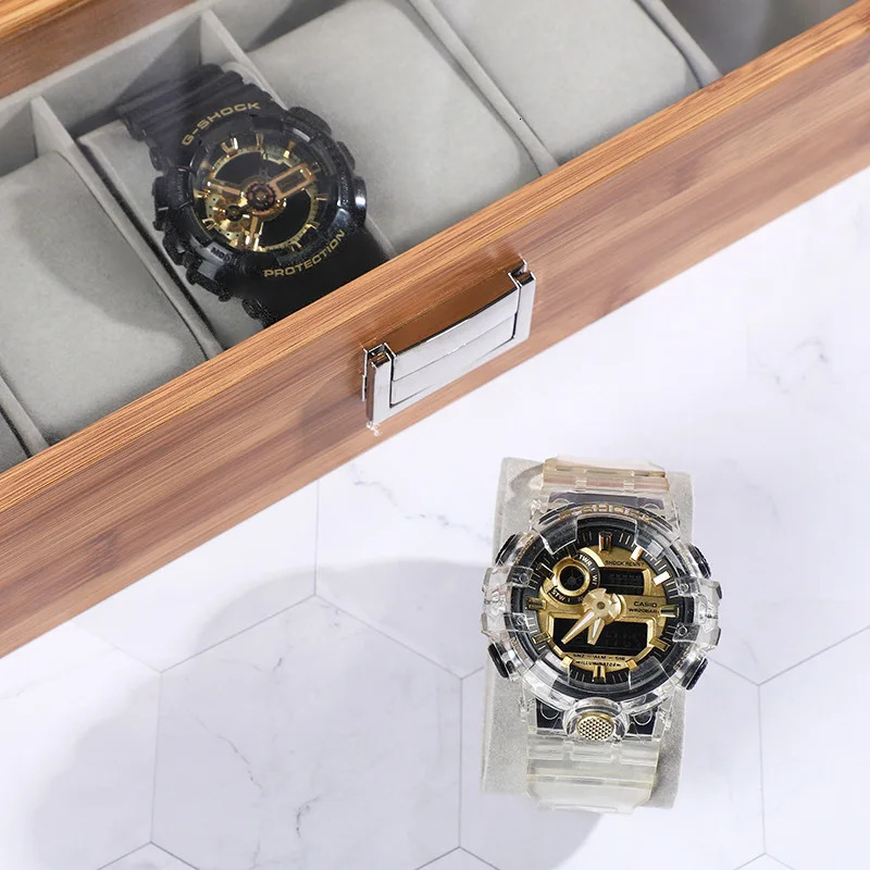 The latest handmade eco-friendly Chinese style 3/6/10/12 slot watch box for 2024 bamboo watch storage box used for gifts 241018