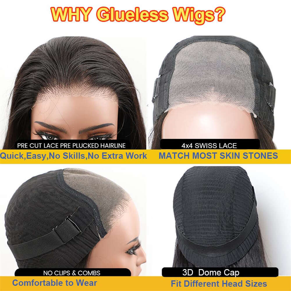 Go BOB Wear Glueless Preplucked Human Wigs Ready To Pre Cut x Hd Lace Closure Kinky Culry Frontal Wig For Black Women