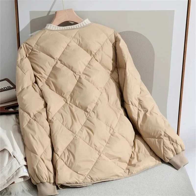 New Autumn Winter Jacket Parkas Warm Quilted Lightweight Women Coat Cotton Padded Jacket Cheap Wholesale Womens ClothingX241019
