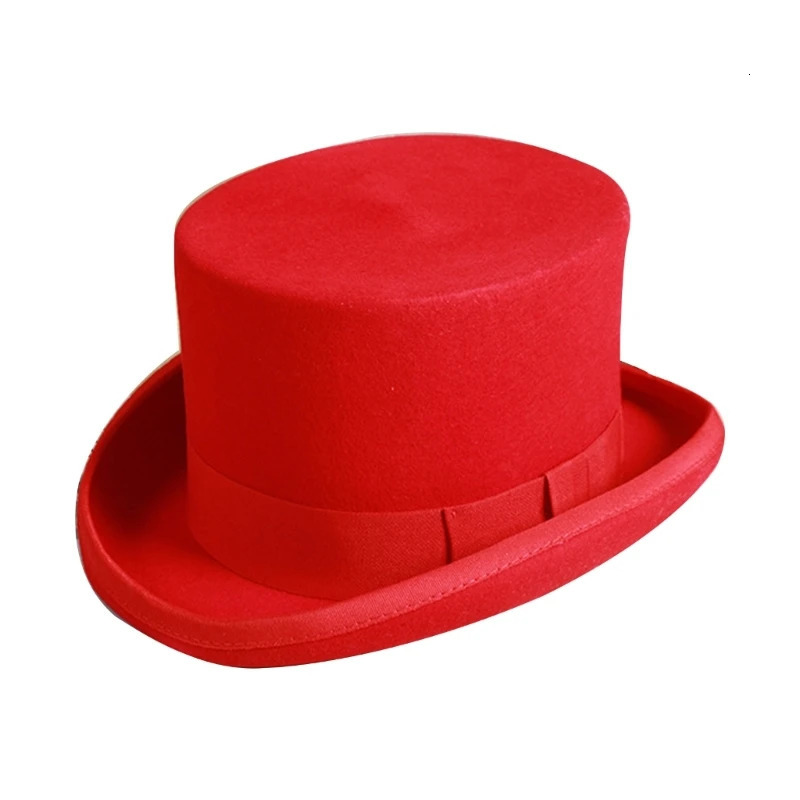 Fedora Hat WoolFelt Hat Retro Rancher Hat Panama Hat Mens Solid Color Jazz Top Hat 241018