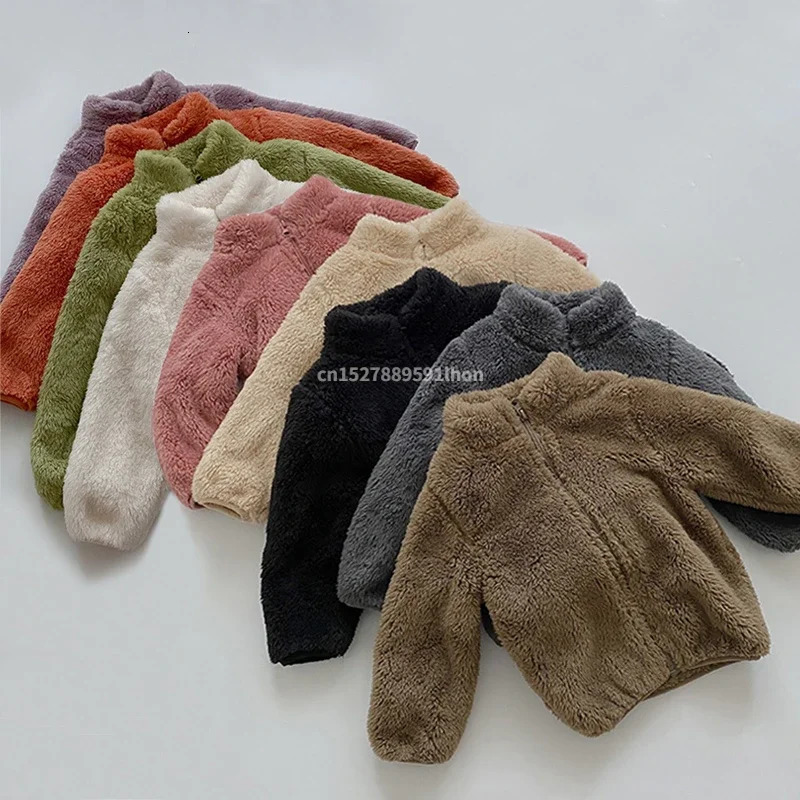 Kids Winter Coats 2024 Children Outerwear Boy Warm Fleece Jacket Baby Girls Jackets for Autumn Spring Clothing 241018