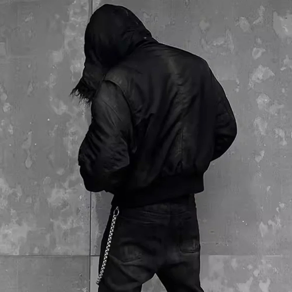 NIGO Mens Spring And Autumn Solid Color Washed Zipper Retro Hooded Jacket Coat Ngvp #nigo8846 241019