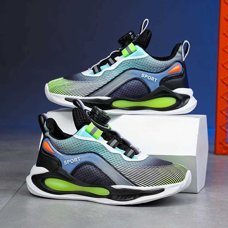 Athletic Outdoor Boys Girls Shoes Tennis Running Lightweight Breathable Sneakers for Kids H241019
