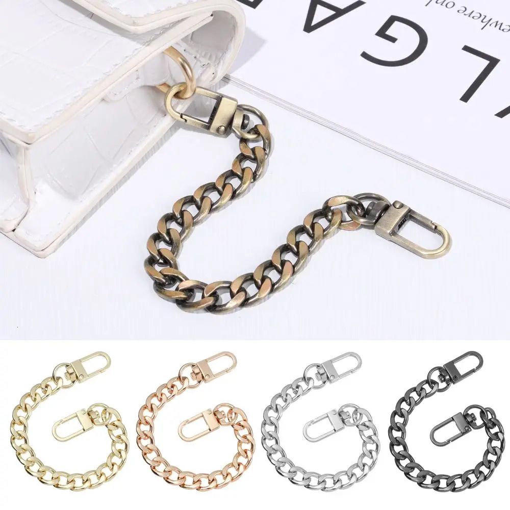 DIY Metal Flat Chain Mini Purse with Buckle for Messenger Bag Strap Extender Handbag Accessory 241017