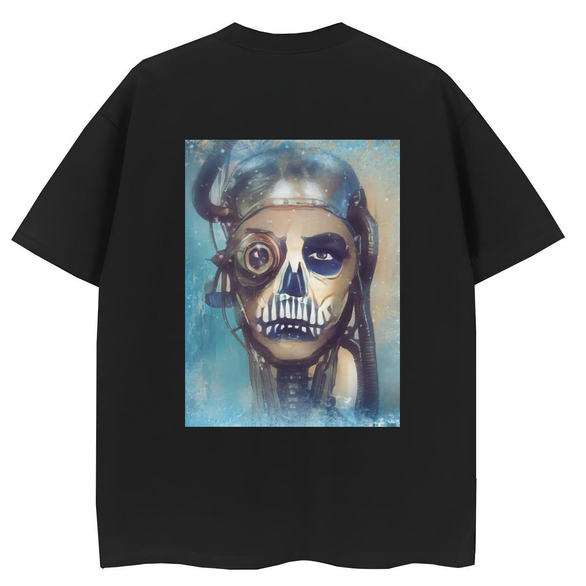 2024 DIY T-Shirts 230g Cotton Comfortable Home Outdoor skull Women Tees Soft Skull Tees Shirts