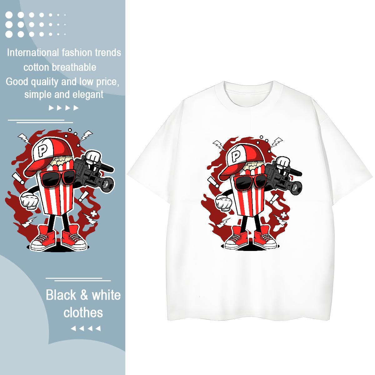 Designer Women T Shirts 230g Cotton Crew Neck Casual camera Unisex Tshirts Designer Nice Custom Printing Tee Shirt