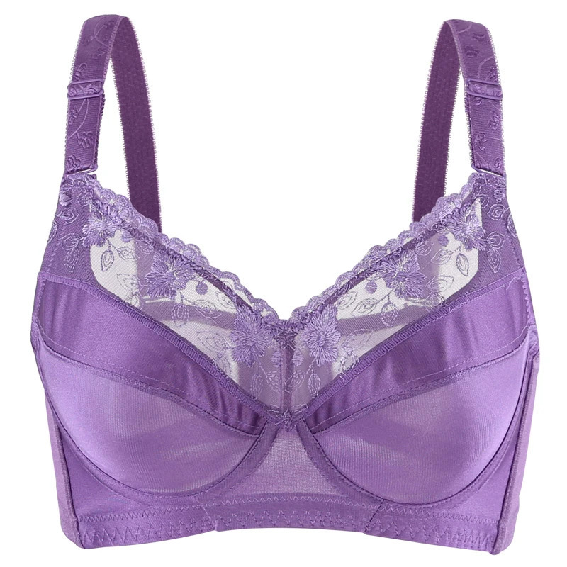 Womens smooth and sexy full coverage underwear without padding bra 34 36 38 40 42 44 48 B C D E F G H 241008