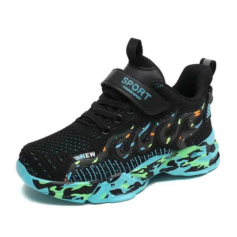 Athletic Outdoor New Kids Shoes Childrens Fashion Boy Running Sneakers Non-slip Lightweight Sports Children Shoes Quty H241019