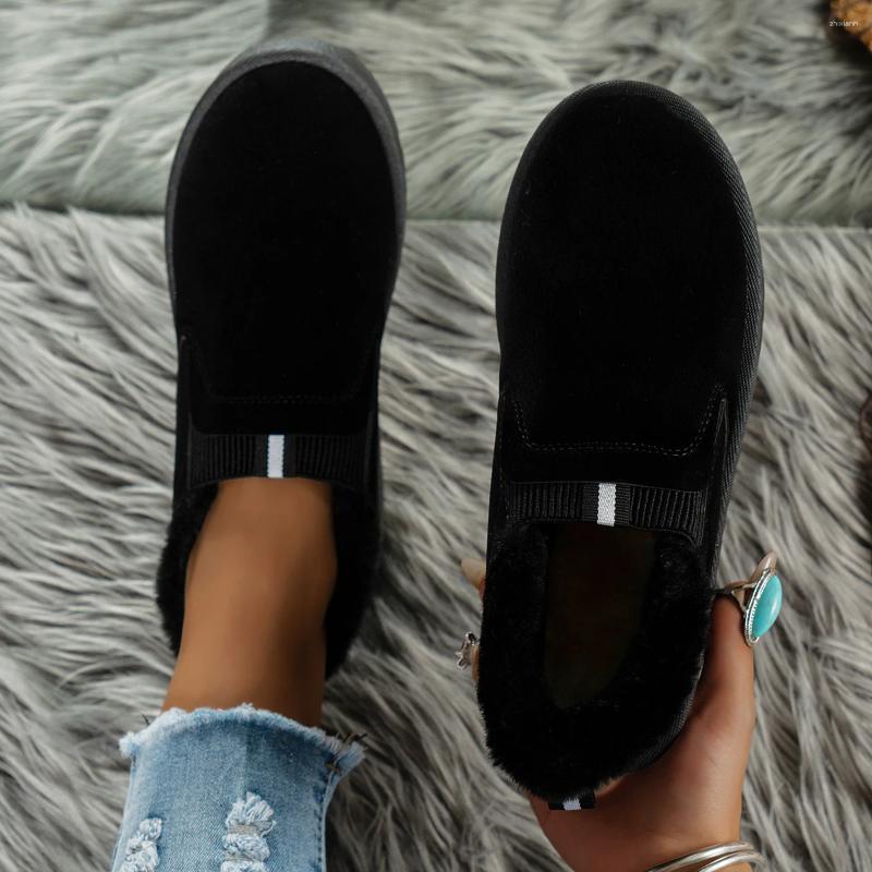 Boots Women Winter Thick Sole Ankle Outdoor Elevated Comfort Warm Walking Cotton Shoes Fashion Snow zhanyishengli