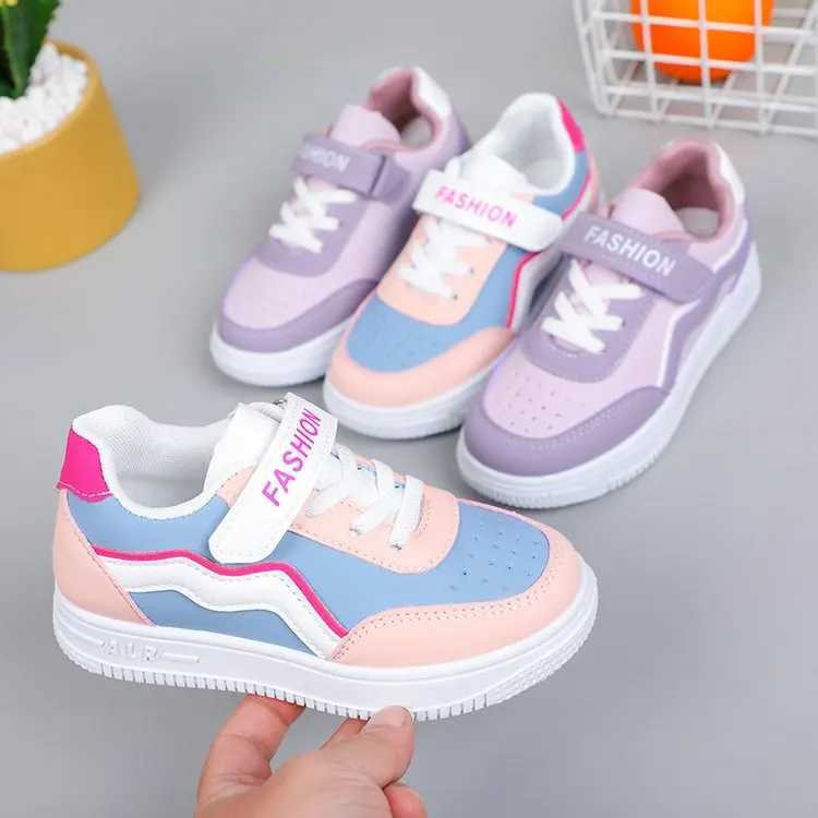Athletic Outdoor Childrens sports girls low board shoes 2024 autumn new fashion girls large casual shoes H241019