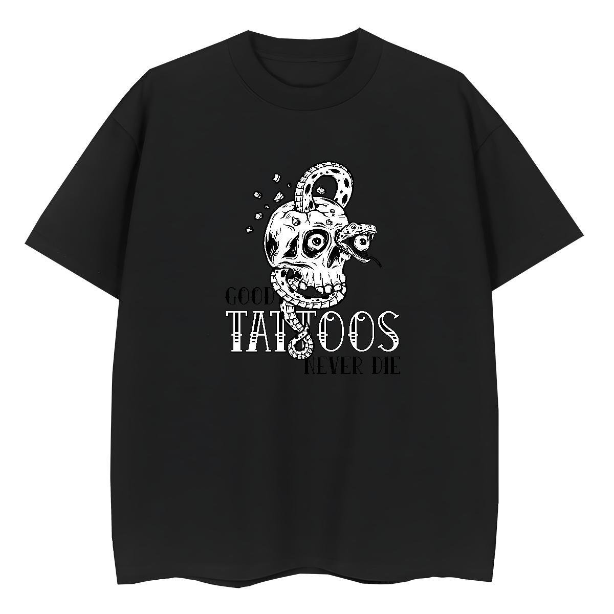 2024 Casual T Shirt For Woman 230g 100% Cotton Breathable Soft Summer Casual logo Lady T shirt Loose Cartoon Printing L-4XL Tops