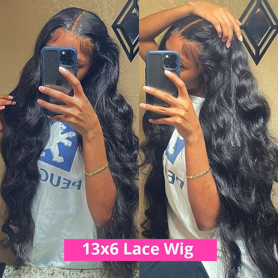 40 Inch Hd 13x6 Body Front 13x4 Loose Wave Lace Frontal Wig Glueless Human Hair Wigs 100%