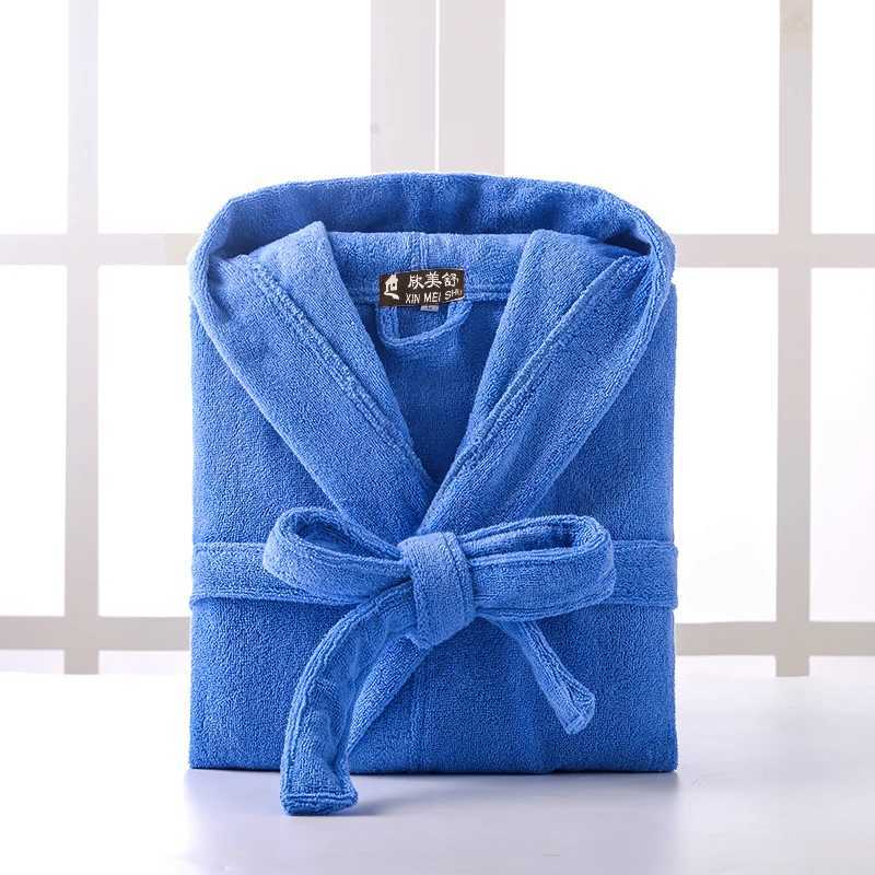 Hooded Bathrobe Men 100% Cotton Long Terry Towel Big and Tall Towel Bathrobe Male Terry Cloth Bath Robe Sleeping Dressing GownXJ241018
