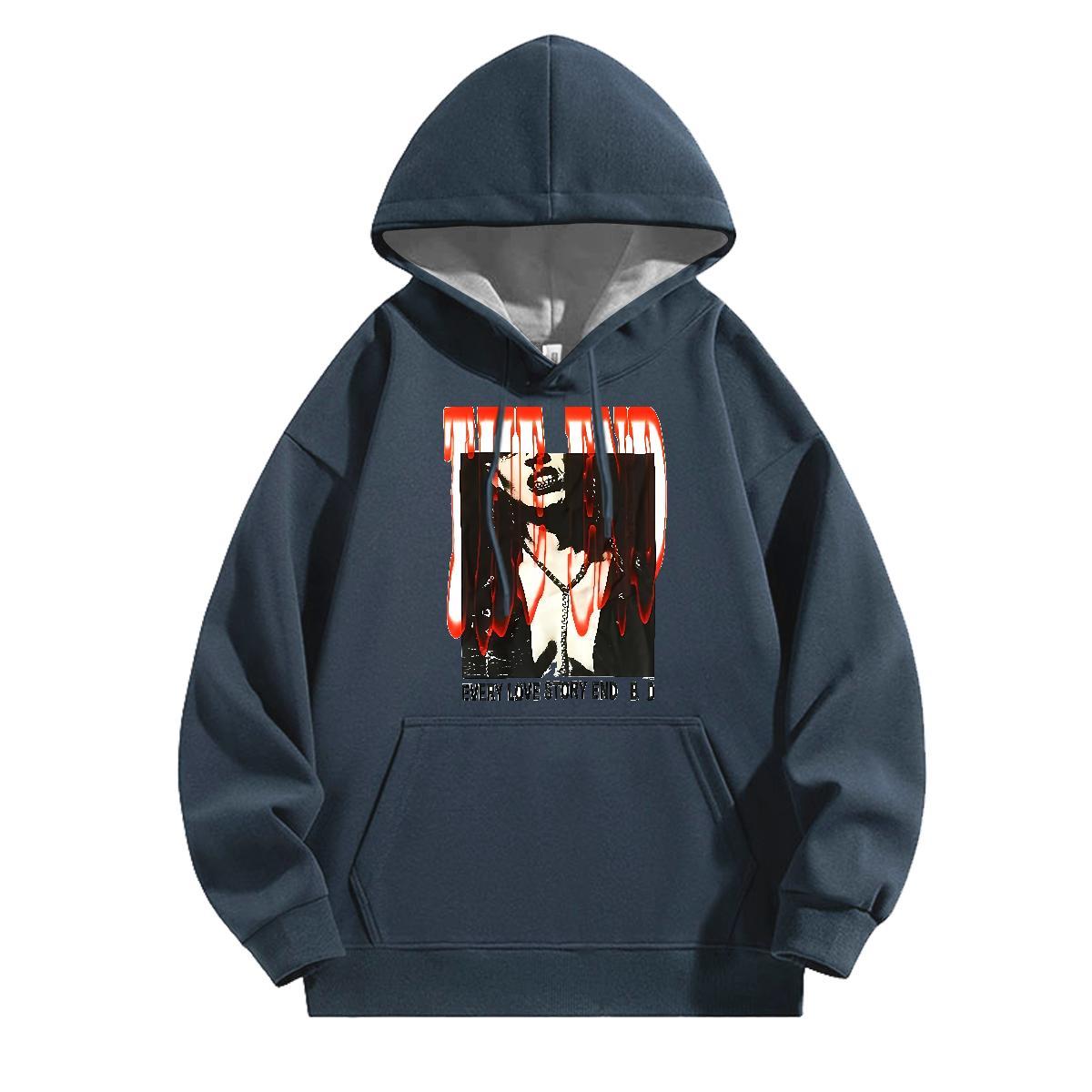 Fashion New Mens Hoodie Sweatshirt Long Sleeve Soft Classic Hoodie Pullover Custom Printing Pullover Hoodie Anime Printing Street Thick Fleece