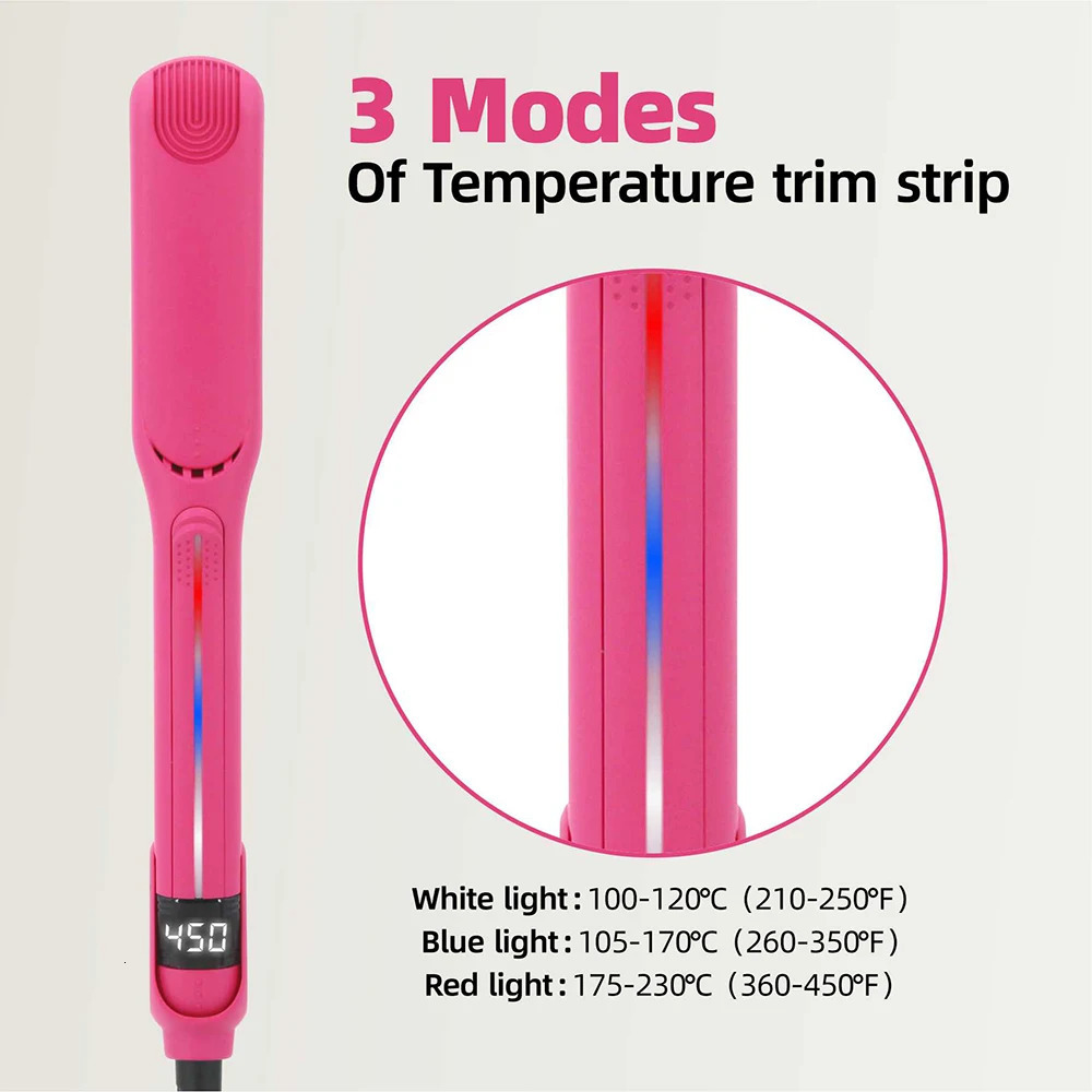 Infrared flat iron 450 2-in-1 professional salon straightener curling iron ceramic coating plate hair dryer 100-240V 241018