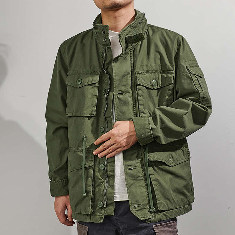 Men's Military Tactics Jacket Multiple Pockets Cargo Coat Thicken Ing Padded Clothes M-65 Army Jackets For Male