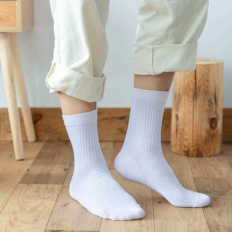 5 Pairs Business Man Short Socks Crew Classic Striped Cotton Solid Breathable Elastic Endurable Party Dress Socks GentlemanXJ241019